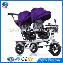 2016 Nouveau design Tricycle jumeau bébé / Poussette bébé pour jumeaux / bébé jumeau buggy